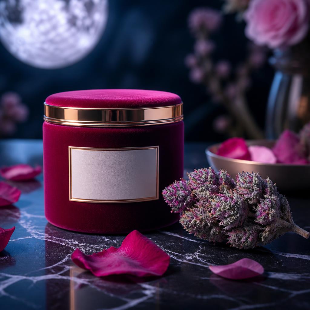 Moonlit Rose — packaged hybrid cannabis jar